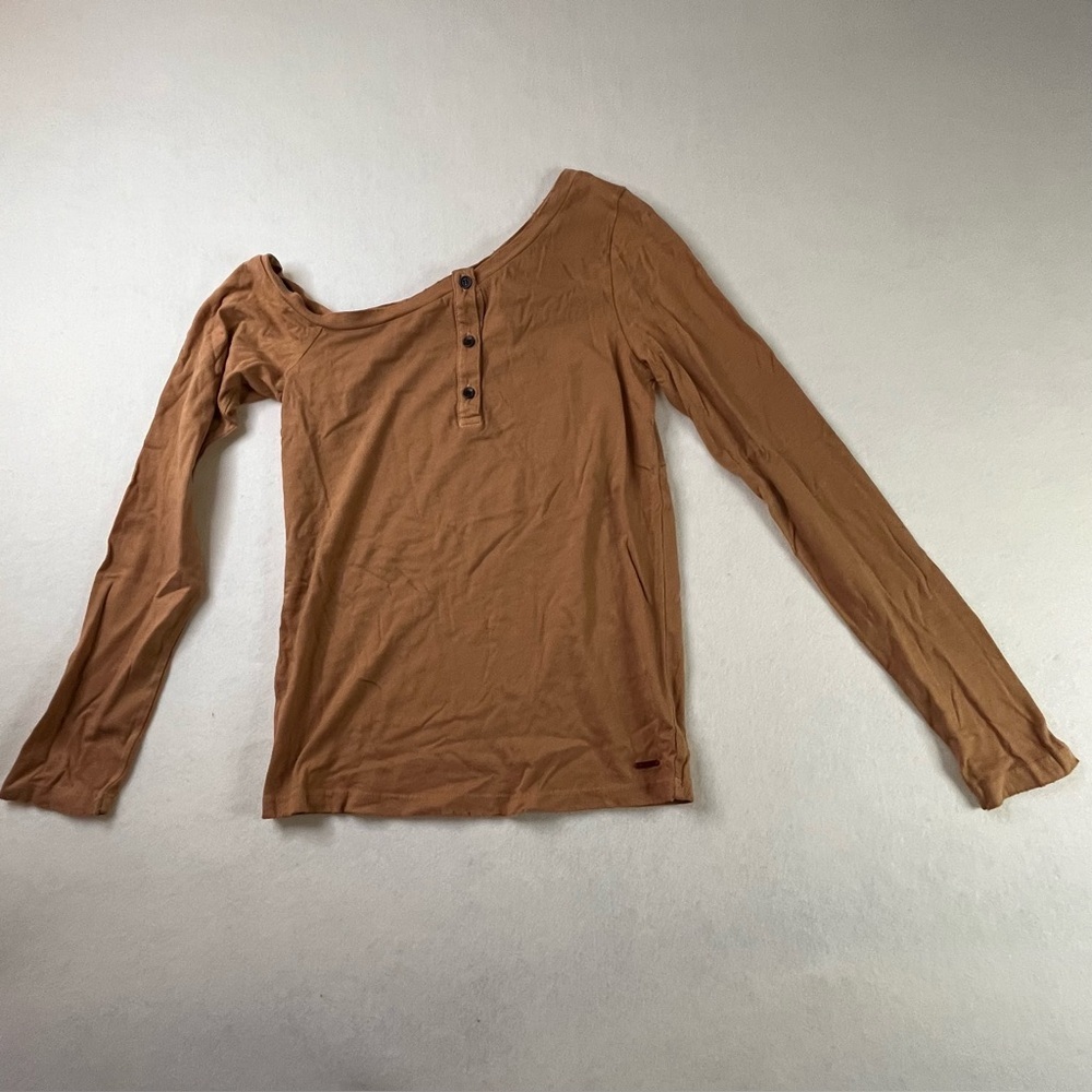 NWT n:PHILANTHROPY Brown Eero Henley Shirt size Small